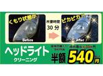 車検見積りキャンペーンライト磨き540円
