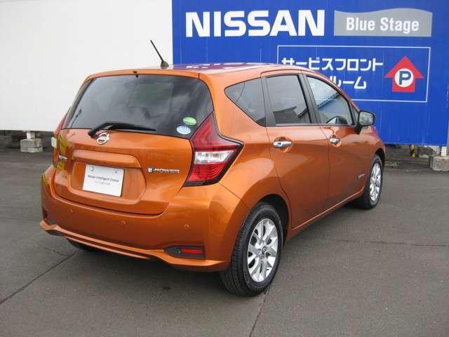 e-パワー X 禁煙社有車UP 日産認定2年保証(内、走行無制限) 衝突被害軽減ブレーキ 踏み間違い衝突防止アシスト 障害物検知ソナー 車線逸脱警報 横滑り防止装置 純正メモリーナビ地デジ ナビ連動音声ETC(2枚目)