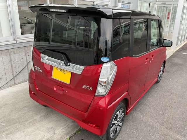 デイズルークス ６６０　ハイウェイスター　Ｇターボ　４ＷＤ　禁煙ワンオーナー赤／黒２トーン色　３６０°カメラ　踏み間違え防止　禁煙　ワンオーナー　４ＷＤ　ＬＥＤヘッド　スマートキー　ナビＴＶ　ＥＴＣ付き　記録簿あり　ＡＡＣ　パワステ　Ｗエアバック　メモリーナビ　エアバッグ　バックカメラ　ＡＢＳ（2枚目）