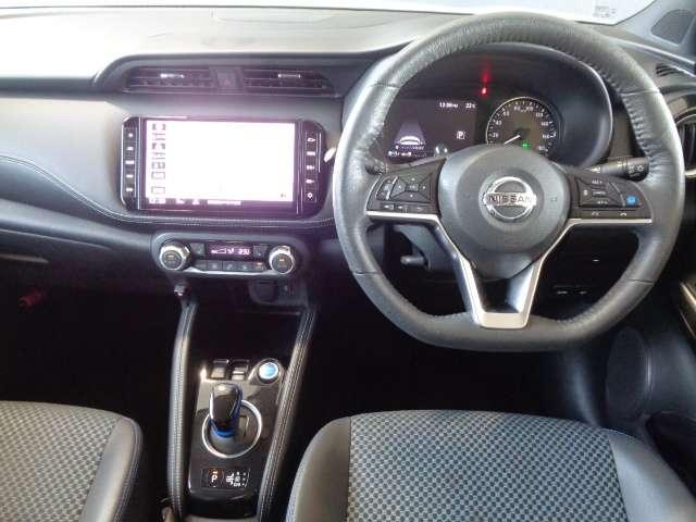 キックス X 純正メモリーナビ アラウンドビューモニター SOSコール プロパイロット LEDヘッドライト ETC付 スマートルームミラー サイド・カーテンエアバッグ インテリジェントキー ワンオーナー車(4枚目)