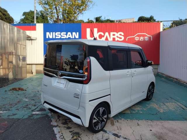 ルークス ハイウェイスターGターボプロパイロットエディション プロパイロット 純正9インチナビ 全周囲カメラ 両側電動スライドドア(ハンズフリー機能付き) ETC ドラレコ LEDヘッドライト&フォグ エマブレ 車線逸脱 踏み間違い 障害物ソナー SOSスイッチ(2枚目)