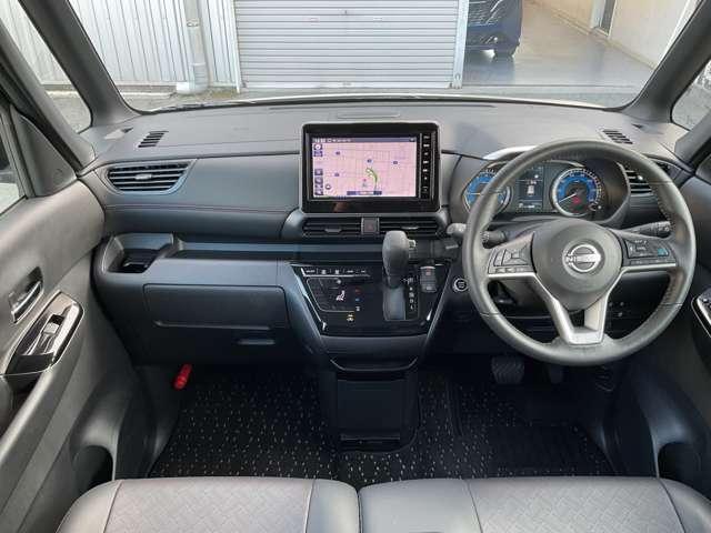 ルークス ６６０　ハイウェイスターＧターボ　プロパイロット　エディション　ＭＭ２２３Ｄ－Ｌナビ　プロパイロット　両側パワードア　プリクラッシュセーフティー　メモリナビ　アダプティブクルコン　レーンキープ　展示試乗車ＵＰ　禁煙　インテリキ－　ＥＴＣ　ＬＥＤヘッドライト　アイドリングストップ　ドライブレコーダー（4枚目）