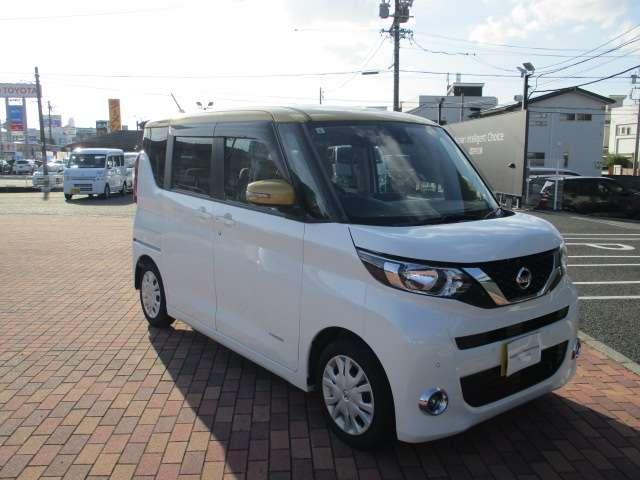 ルークス ６６０　Ｘ　社外品ナビＴＶ　ＥＴＣ　ドラレコ　アラモニ　前後衝突軽減ブレーキ　ワンオーナー車　ＥＴＣ　スマートキー　定期点検記録簿　キーフリー　ドライブレコーダー　ｉ－ｓｔｏｐ　フルオートエアコン　パワーウインドウ　ＬＥＤ　バックカメラ　ＡＢＳ（3枚目）