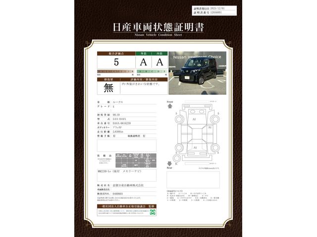 車両状態評価書