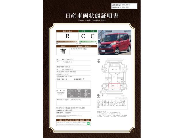 車両状態評価書