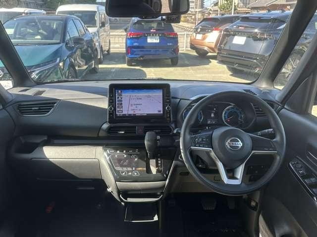 ルークス ハイウェイスター　Ｘ　４ＷＤ　純正ナビ　全周囲カメラ　衝突軽減ブレーキ　フルセグＴＶ　社外ドラレコ前後　ＤＶＤ再生　Ｂｌｕｅｔｏｏｔｈ接続　両側電動スライド片側電動ドア　ワンオーナー　ＬＥＤヘッドライト　純正アルミ（3枚目）