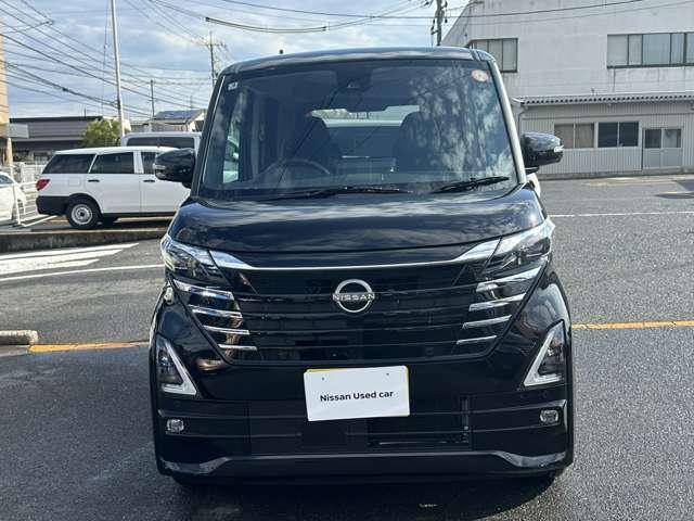 ルークス ハイウェイスター X プロパイロットエディション 自社社用車 純正ナビ 両側電動スライド SOSコール 衝突軽減ブレーキ 踏み間違い防止 プロパイロット LEDヘッドライト 全周囲カメラ フルセグTV 純正アルミ 電動格納ミラー ハイビームアシスト(6枚目)