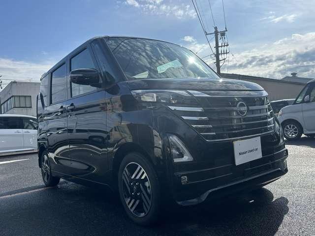 ルークス ハイウェイスター X プロパイロットエディション 自社社用車 純正ナビ 両側電動スライド SOSコール 衝突軽減ブレーキ 踏み間違い防止 プロパイロット LEDヘッドライト 全周囲カメラ フルセグTV 純正アルミ 電動格納ミラー ハイビームアシスト(7枚目)