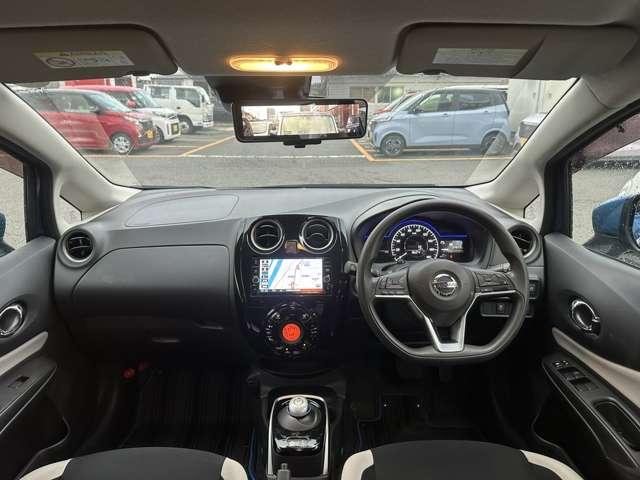 ノート e-POWER X 純正ナビ 踏み間違い防止 ワンオーナー ETC 衝突軽減ブレーキ 全周囲カメラ クルーズコントロール 純正ドラレコ LEDヘッドライト Bluetooth接続 フルセグTV DVD再生 純正アルミ(3枚目)