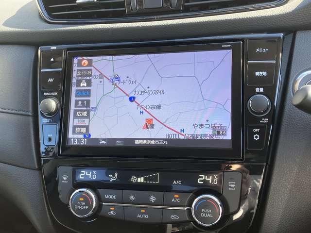 エクストレイル ２．０　２０Ｘｉ　２列車　ワンオーナー　大画面ナビ　全周囲カメラ　アイドリングストップ車　ＬＥＤヘットライト　寒冷地仕様　Ｒカメラ　盗難防止装置　インテリキー　レーンキープアシスト　ＥＴＣ　ドライブレコーダー　記録簿　キーフリー　１オーナー　ＴＶナビ　オートエアコン（10枚目）