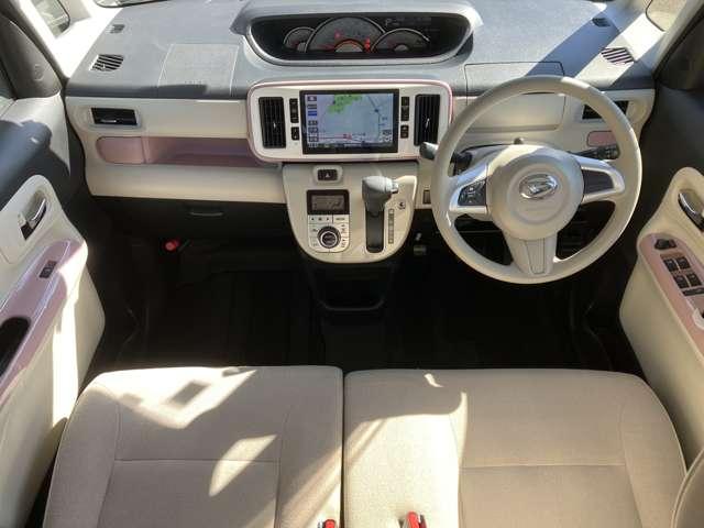 ムーヴキャンバス 660 G メイクアップVS SAIII ワンオーナー 純正ナビ 全周囲カメラ 踏み間違え防止 リアカメラ パノラミックビューモニター ワンセグTV ETC車載器 LEDライト キーフリーシステム ドライブレコーダー メモリーナビ ナビTV サイドエアバッグ オートエアコン PS(3枚目)