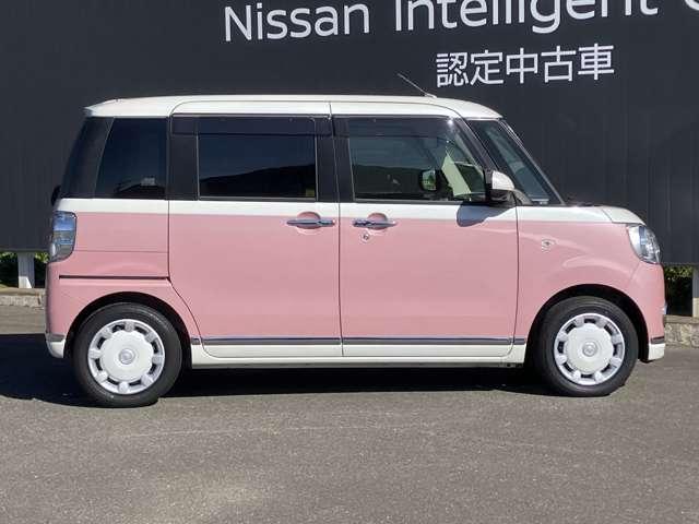 ムーヴキャンバス 660 G メイクアップVS SAIII ワンオーナー 純正ナビ 全周囲カメラ 踏み間違え防止 リアカメラ パノラミックビューモニター ワンセグTV ETC車載器 LEDライト キーフリーシステム ドライブレコーダー メモリーナビ ナビTV サイドエアバッグ オートエアコン PS(8枚目)