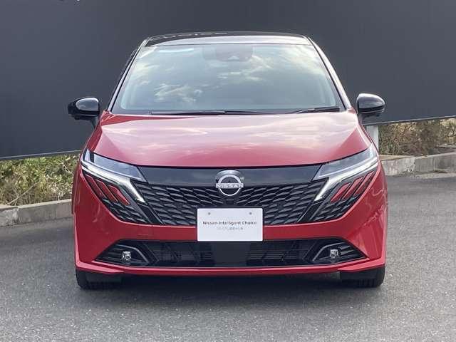 オーラ 1.2 G レザーエディション 試乗車UP コネクトナビ プロパイロット ワンオーナ 追突防止 レーダークルーズ 車線逸脱警報装置 禁煙車 LED 盗難防止 記録簿 バックモニター ETC インテリジェントキー メモリーナビゲーション AW キーレスエントリー ABS(5枚目)