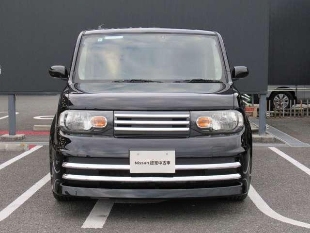 キューブ １．５　ライダー　メモリーナビ・ドライブレコーダー・ＥＴＣ・　フルオートエアコン　助手席エアバッグ　ナビＴＶ　ＡＷ　インテリキー　ＥＴＣ　アイドリングストップ　パワーウィンドウ　ドライブレコーダー　キーレス　盗難防止システム　記録簿　パワーステアリング　ＡＢＳ（5枚目）