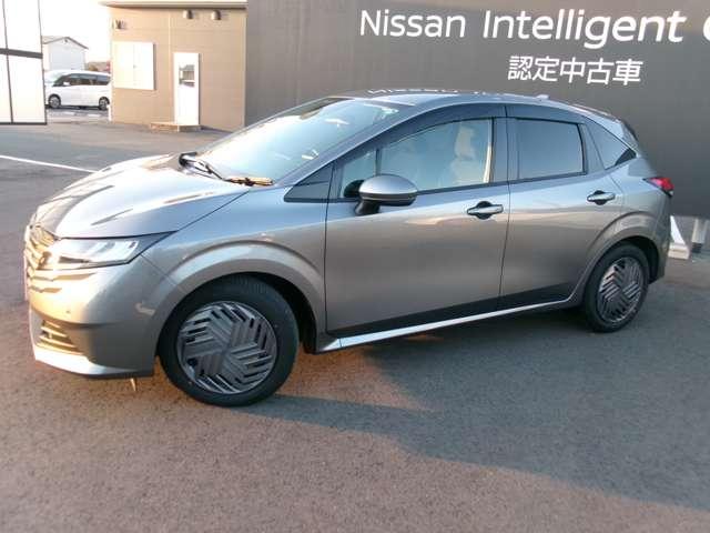 ノート １．２　Ｘ　試乗車アップ車・９インチ純正ナビ・バック　リアカメラ　衝突被害軽減ブレ－キ　ＬＥＤヘッドライト　レーンアシスト　インテリジェントキー　アイドリングストップ　整備記録簿　盗難防止システム　ワンセグＴＶ　ＴＶナビ　サイドカーテンエアバック　ＡＢＳ（9枚目）