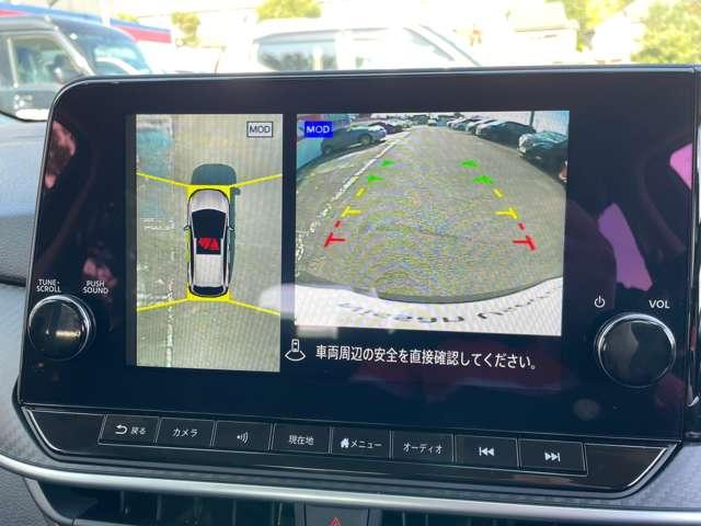 ノート 1.2 X 純正ナビTV アラウンドビューモニター リアカメラ 衝突被害軽減ブレ-キ 全方位カメラ ETC付 レーンアシスト インテリジェントキー ワンオーナー ドラレコ 盗難防止システム ワンセグTV TVナビ サイドカーテンエアバック サイドカメラ(11枚目)