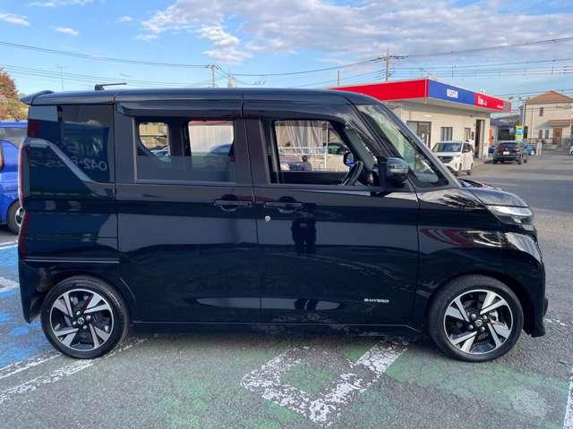 ルークス ６６０　ハイウェイスターＧターボ　純正ナビＴＶ　アラウンドビューモニター　助手席エアバッグ　アイドリングストップ機能　両側電動スライドドア　インテリキ－　１オーナー　レーンキープ　ＬＥＤヘッドランプ　ＥＴＣ　点検記録簿　レーダークルーズ　ドライブレコーダー　バックモニター（5枚目）