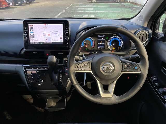 デイズ ６６０　ハイウェイスターＧターボ　プロパイロット　エディション　純正デカナビＴＶ　アラウンドビューモニター　アルミ　イモビ　エアバック　ＥＴＣ車載器　ＬＥＤヘッドライト　レーダークルーズ　インテリジェントキー　レーンアシスト　キーレス　ドライブレコーダー　サイドカメラ　アイドリングストップ　エアコン　ＡＢＳ（4枚目）