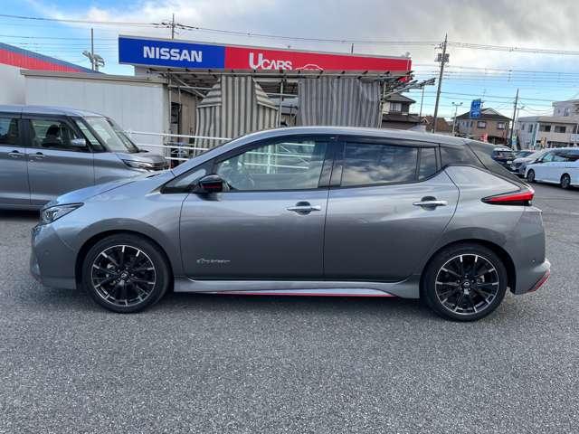 リーフ ＮＩＳＭＯ　純正ナビＴＶ　プロパイロット　レカロシート　踏み間違い防止　ＬＥＤヘッド　レーンキープアシスト　バックモニター　スマートキー　パーキングアシスト　ＥＴＣ車載器　ドラレコ　レーダークルーズコントロール　アルミホイール　ワンオーナー車　キーレス（6枚目）