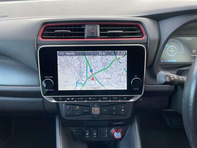 リーフ ＮＩＳＭＯ　純正ナビＴＶ　プロパイロット　レカロシート　踏み間違い防止　ＬＥＤヘッド　レーンキープアシスト　バックモニター　スマートキー　パーキングアシスト　ＥＴＣ車載器　ドラレコ　レーダークルーズコントロール　アルミホイール　ワンオーナー車　キーレス（8枚目）
