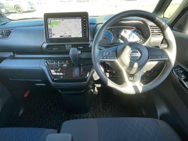 ルークス ６６０　ハイウェイスターＸ　純正デカナビＴＶ　アラウンドビューモニター　アイスト　衝突被害軽減ブレ－キ　マルチビューカメラ　車線逸脱警報装置　ＥＴＣ　ＬＥＤ　スマートキー　パワーウィンドウ　ワンオーナー　カーテンエアバック　ドライブレコーダー　ナビＴＶ　バックカメラ（4枚目）