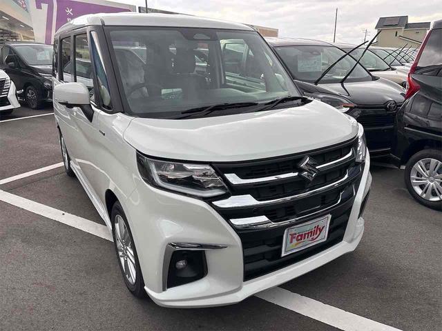 ソリオ ハイブリッドMZ 登録済み未使用車 全周囲カメラ TV クリアランスソナー オートクルーズコントロール レーンアシスト 衝突被害軽減システム 両側電動スライドドア オートライト LEDヘッドランプ スマートキー(18枚目)