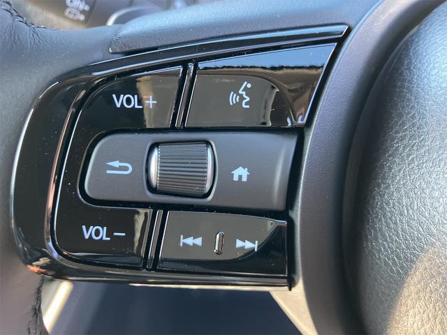 【ハンドルボタン】目線を大きくそらすことなくボタンの操作を行うことができるので、安全にも配慮できますね。