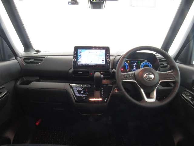 ルークス ６６０　ハイウェイスターＧターボ　９インチナビ／アラビュ／ドラレコ／ＥＴＣ　両側スライド片側電動ドア　助手席エアバッグ　アイドリングストップ機能　インテリキ－　１オーナー　レーンキープ　ＬＥＤヘッドランプ　ＥＴＣ　点検記録簿　ドライブレコーダー　バックモニター　キーフリー（3枚目）