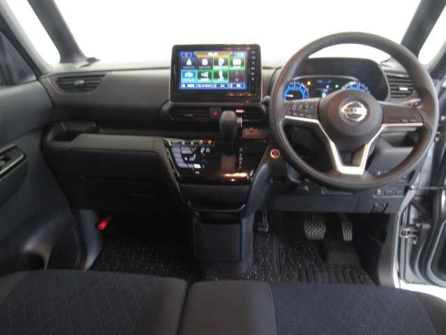 ルークス ６６０　ハイウェイスターＸ　９インチディスプレイオーディオ／ドラレコ前　アイスト　衝突被害軽減ブレ－キ　マルチビューカメラ　車線逸脱警報装置　ＥＴＣ　ＬＥＤ　スマートキー　パワーウィンドウ　ワンオーナー　カーテンエアバック　ドライブレコーダー　バックカメラ　記録簿　ＡＢＳ（3枚目）