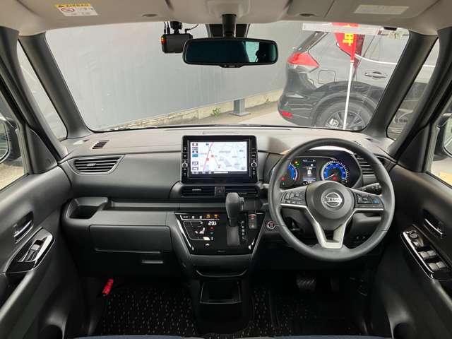 ルークス ６６０　ハイウェイスターＧターボ　プロパイロット　エディション　ナビＭＭ３２０Ｄ－Ｌ　ＣＤ　ＤＶＤ再生　前後ドラレコ　両側パワードア　アラウンドビュ　プリクラッシュセーフティー　メモリナビ　アダプティブクルコン　レーンキープ　インテリキ－　ＬＥＤヘッドライト　アイドリングストップ　ドライブレコーダー　整備記録簿　ＡＣ（4枚目）