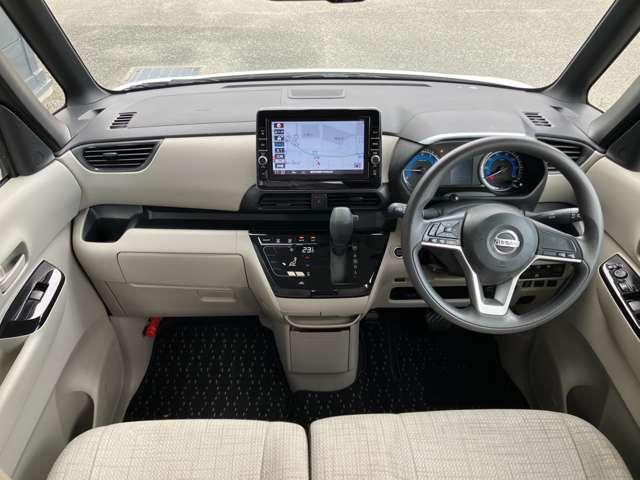 ルークス ６６０　Ｘ　ナビＭＭ３２０Ｄ－Ｌ　ＤＶＤ再生　前後ドラレコ　アラモニ　前後衝突軽減ブレーキ　ワンオーナー車　車線逸脱防止　ＥＴＣ　スマートキー　キーフリー　ドライブレコーダー　ｉ－ｓｔｏｐ　フルオートエアコン　パワーウインドウ　バックカメラ　カーテンエアバッグ（4枚目）