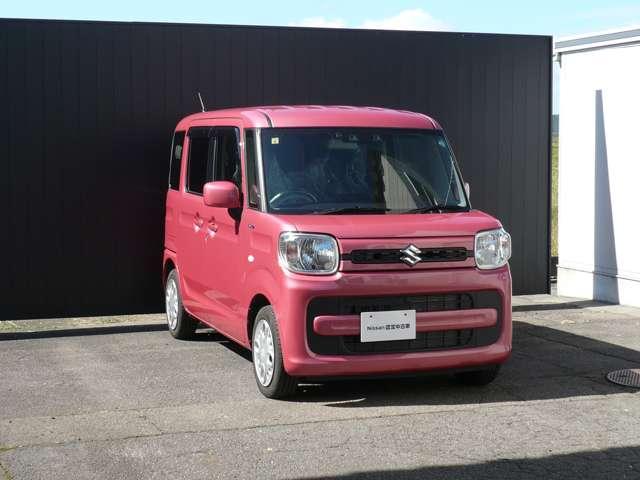スペーシア ハイブリッドＧ　６６０　ハイブリッド　Ｇ　４ＷＤ　ナビゲーション　エマージェンシーブレーキ　インテリジェントキー　踏み間違い衝突防止アシスト　ＥＴＣ　バックモニター　カーテレビ（地デジ）　盗難防止装置　キーレス（3枚目）