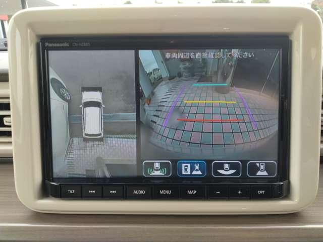 アルトラパン 660 X 純正8インチメモリーナビ 全方位モニター 360度カメラ 禁煙 車線逸脱防止 AC Bモニター ナビTV 衝突軽減ブレーキ ISTOP 運転席助手席エアバッグ サイドカメラ ETC LEDライト セキュリティー ドライブレコーダー ABS(5枚目)