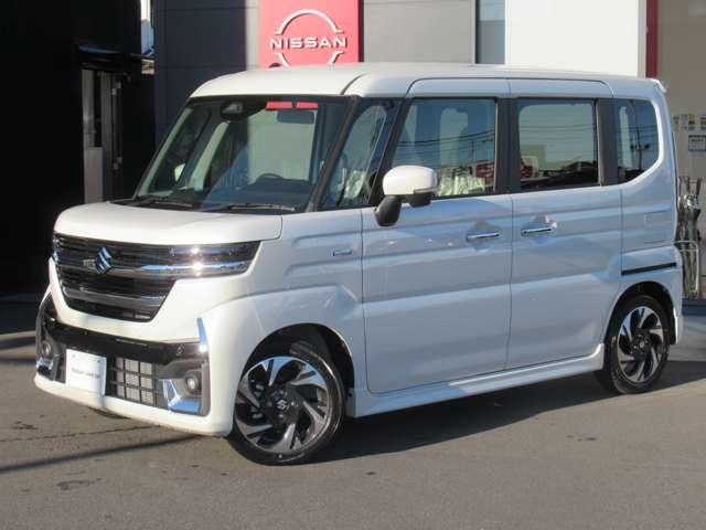 スペーシアカスタム ハイブリッドＸＳターボ　純正９インチナビ　全方位モニター　両側オートスライド　クルーズコントロール　ＬＥＤヘッドライト　ＳＯＳコール　スズキコネクト　シートヒーター（2枚目）