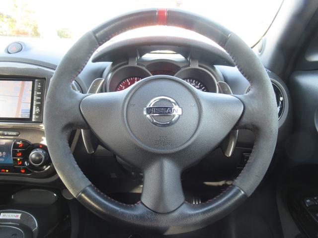 ジューク ニスモ RS レカロシート 1年保証付き 純正ナビ 4WD アラウンドビューモニター キセノンライト ETC インテリキー(5枚目)