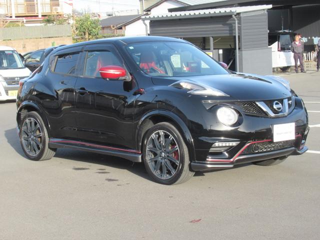ジューク ニスモ RS レカロシート 1年保証付き 純正ナビ 4WD アラウンドビューモニター キセノンライト ETC インテリキー(37枚目)