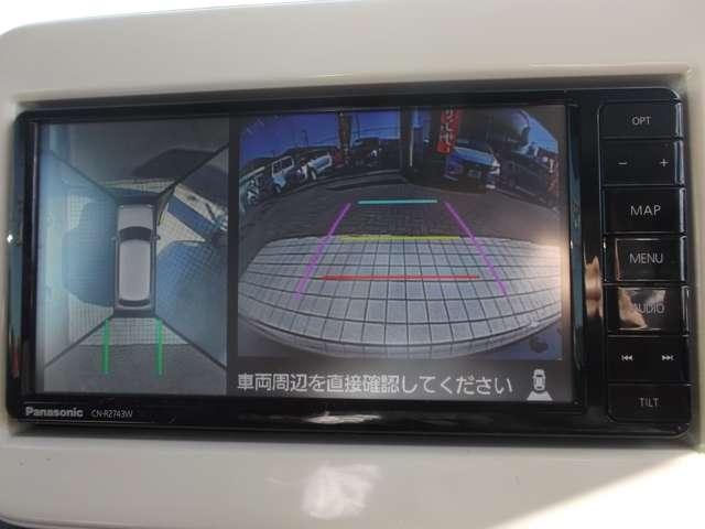 アルトラパン Ｌ　ナビ全方位モニタ－カメラパッケ－ジ　純正メモリ－ナビ　フルセグＴＶ　ブル－トゥ－スオ－ディオ　音楽ＣＤ　ＤＶＤ再生　ステアリングリモコン　運転席ヒ－タ－　衝突被害軽減ブレ－キ　タイヤ４本新品交換済み☆（16枚目）