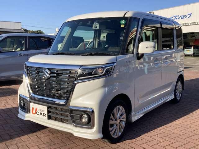 スペーシアカスタム ハイブリッドＧＳ　ナビ・フルセグＴＶ・バックカメラ・キーレス　前後誤発進抑制機能　ＥＳＰ　シートＨ　ナビ＆ＴＶ　両側スライド片側電動　イモビライザー　クルコン　運転席助手席エアバック　ＥＴＣ車載器　ＬＥＤヘッドライト（5枚目）