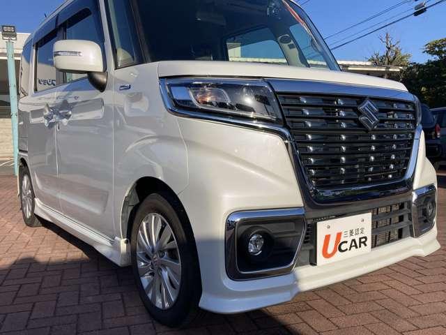 スペーシアカスタム ハイブリッドＧＳ　ナビ・フルセグＴＶ・バックカメラ・キーレス　前後誤発進抑制機能　ＥＳＰ　シートＨ　ナビ＆ＴＶ　両側スライド片側電動　イモビライザー　クルコン　運転席助手席エアバック　ＥＴＣ車載器　ＬＥＤヘッドライト（18枚目）