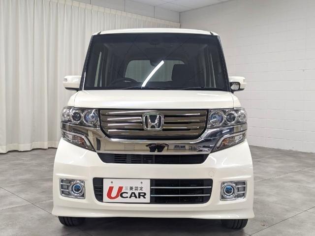 Ｎ－ＢＯＸカスタム Ｇ　ターボＳＳパッケージ　・本土仕入・ターボ車・走行４６１００ｋｍ・車検整備・三菱認定保証・純正ナビ・地デジＴＶ・バックカメラ・両側パワスラ・社外ドラレコ・ＥＴＣ・オートクルコン・ＨＩＤヘッド・純正１４ＡＷ・プッシュスタート（2枚目）