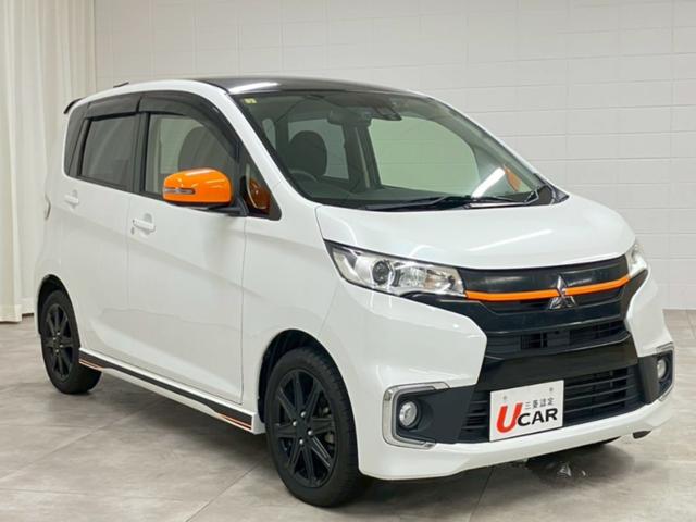 ｅＫカスタム アクティブギア　・本土仕入・走行５１７４０ｋｍ・車検整備付・三菱認定保証・パナソニックナビ・フルセグＴＶ・Ｂｌｕｅｔｏｏｔｈ対応・全方位カメラ・ＥＴＣ・ドライブレコーダー・衝突被害軽減ブレーキ・電動格納ミラー（6枚目）