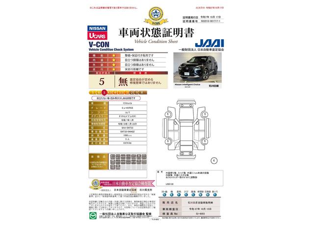 車両状態評価書