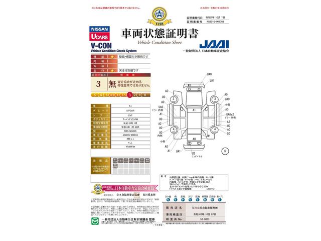 車両状態評価書