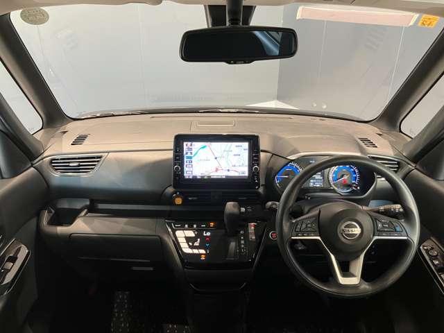 ルークス ６６０　ハイウェイスターＸ　プロパイロット　エディション　ＬＥＤ　両側オートＳ　アラビュー　プロパイロッ　左右パワースライドドア　アイドリング　パノラマモニター　助手席エアバッグ　衝突軽減ブレーキ　ＰＷ　ナビ＆ＴＶ　１セグ　ＬＥＤヘッドライト　スマートキー　ワンオーナー車　バックカメラ　ＰＳ　ＡＡＣ（3枚目）