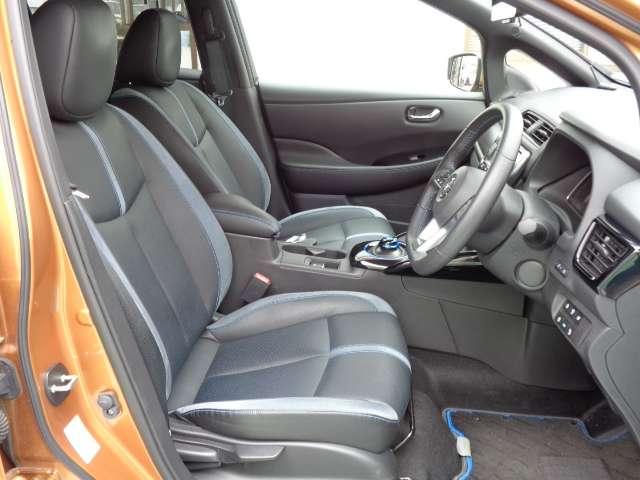 リーフ ｅ＋　Ｇ　メーカーナビ　エマブレ　レーンキープアシスト　禁煙　フルセグＴＶ　レザーシート　サイドエアバッグ　ドラレコ　レーダークルーズ　ＥＴＣ　ワンオーナー　パーキングサポート　寒冷地　バックカメラ　記録簿（22枚目）