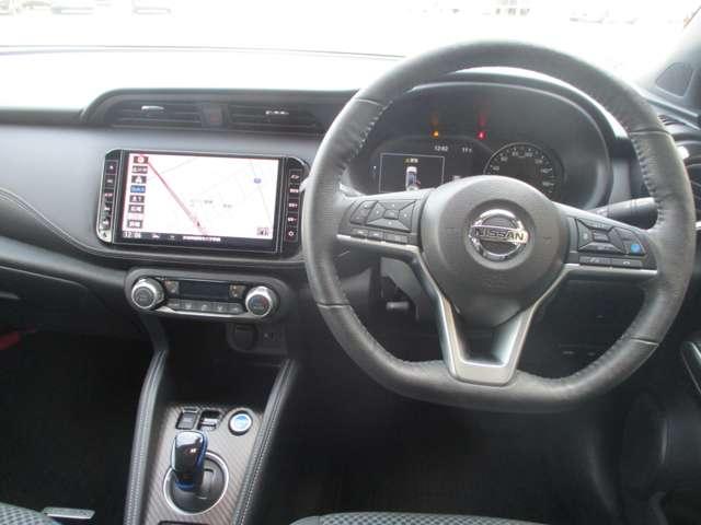 キックス 1.2 X (e-POWER) ハンドル&前席シートヒータ/純正ナビ ナビ&TV 寒冷地仕様 ワンオ-ナ-車 追従クルコン スマートキー LEDヘッド レーンアシスト パワーステアリング 禁煙車 盗難防止システム ドライブレコーダー ETC 整備記録簿有 メモリーナビ(4枚目)