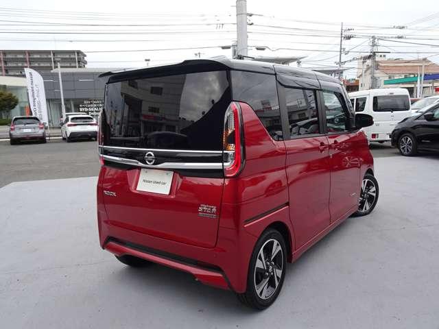 ルークス ハイウェイスター Gターボプロパイロットエディション ※日産純正メモリーナビを装備してお渡しいたします!アラウンドビュー SOSコール プロパイロット 両側ハンズフリーオートスライドドア オートライト インテジェントキー 衝突被害軽減 日産ワイド保障1年(2枚目)