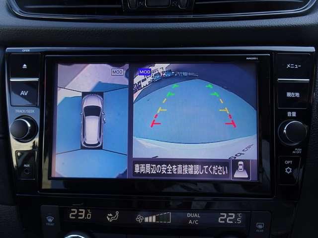 エクストレイル ２０Ｘｉ　Ｖセレクション　純正ナビ＆アラウンドＶ　ＥＴＣプロパイロット　ドライブレコーダー前後　電動シート　電動リアゲート　全席シートヒーター　４ＷＤ　インテリミラー　ワンオーナー　禁煙車　日産ワイド保障１年（5枚目）