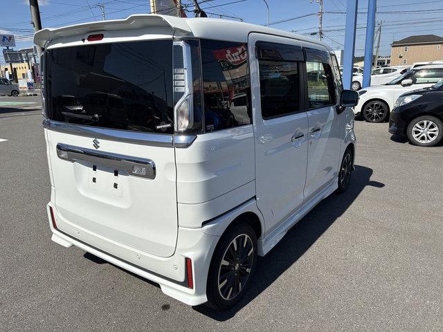 スペーシアカスタム ハイブリッドＸＳターボ　４ＷＤ　誤発信抑制　前席シートヒータ　ベンチシート　両側電動スライドドア　ＬＥＤヘッドライト　自動ハイビーム　スマートキー（5枚目）
