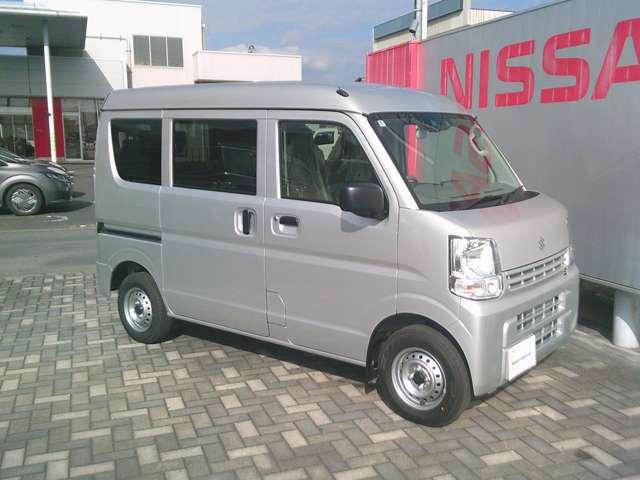 エブリイ 660 PA リミテッド ハイルーフ レーダーブレーキ キーレス 前席パワーウィ 点検記録簿 車線逸脱警報システム 禁煙 フロントパワーウインドウ キーレスキー 助手席エアバック エアバック パワステ AC ABS レーダーブレーキ装着車(8枚目)